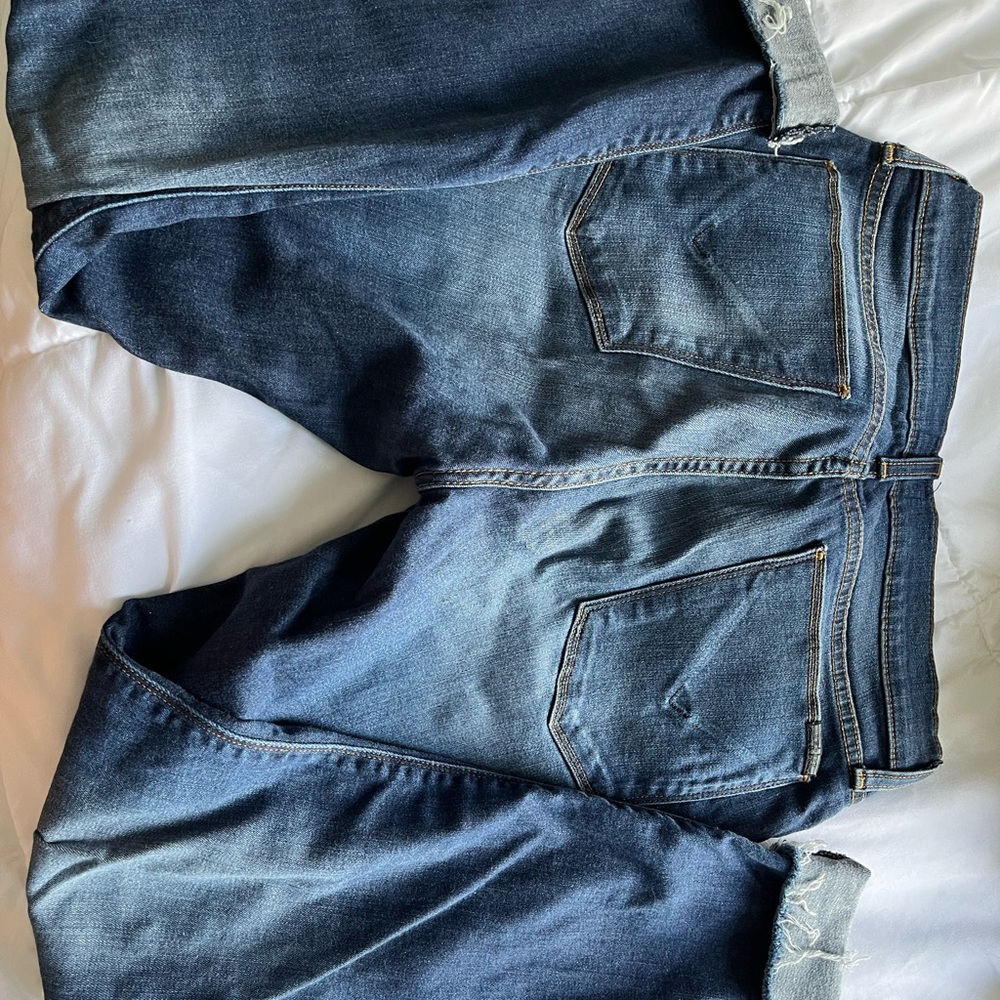 size 29’ dark wash cuffed hudson jeans